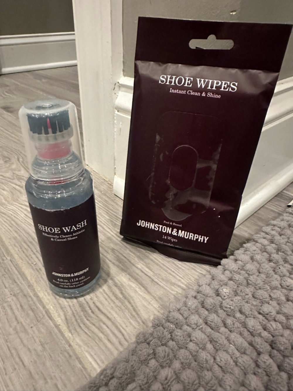 Brand New Johnston & Murphy Shoe Wipes & Shoe Wash